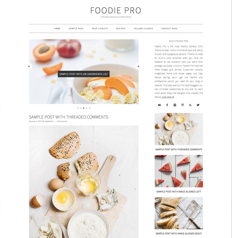 Foodie Theme