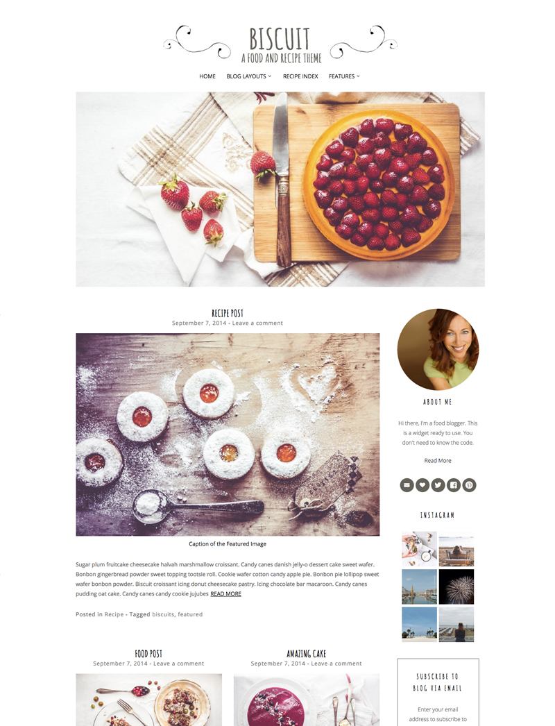 Biscuit WordPress Food Theme