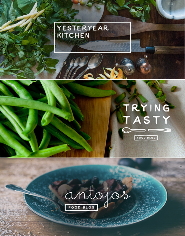 Food Blog Logos